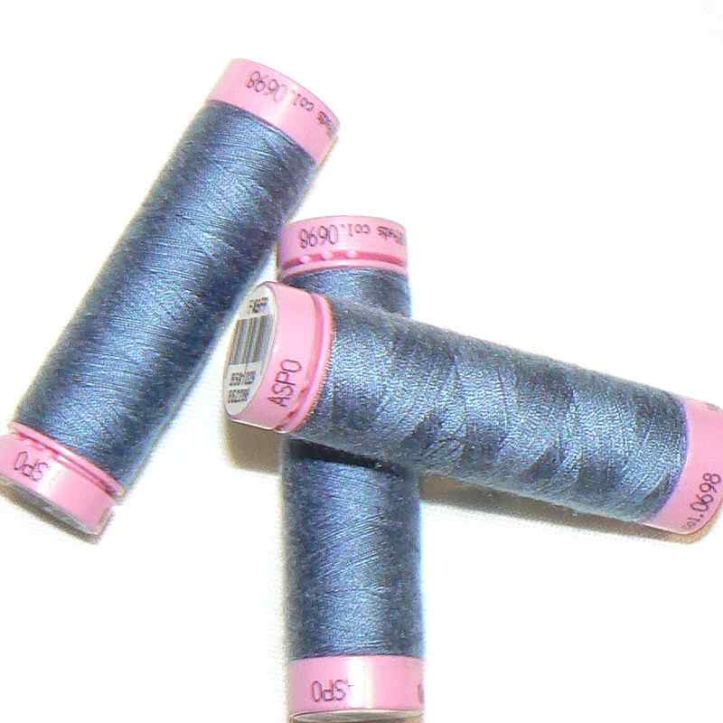 ASPO univerzální nit pro domácnost polyester 100m denim č.0698