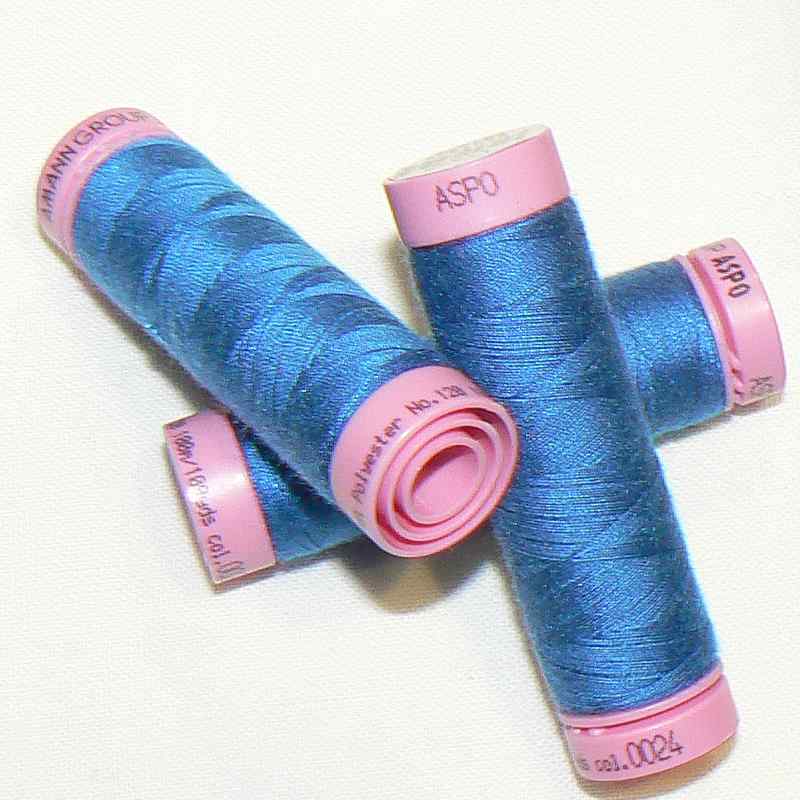 ASPO univerzální nit pro domácnost polyester 100m hvězdná modř č.0024