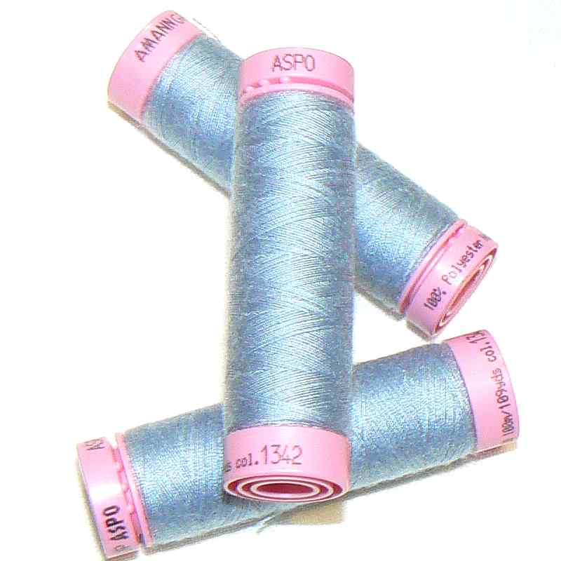 ASPO univerzální nit pro domácnost polyester 100m holubí modř č.1342