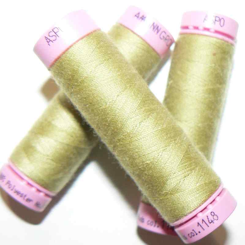 ASPO univerzální nit pro domácnost polyester 100m hnědožlutá č.1148