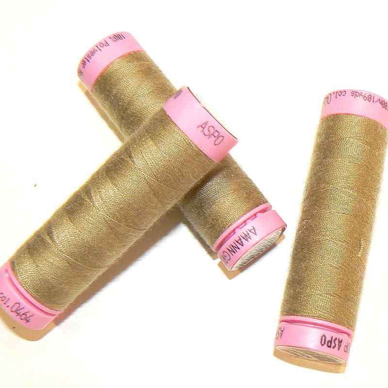 ASPO univerzální nit pro domácnost polyester 100m zelenobéžová č.464