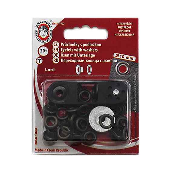 Průchodky s podložkou 20ks na kartě staromosaz 5,5x5x10mm