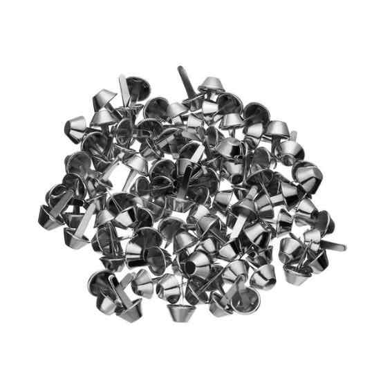 NiN Kovová nožička na kabelky/dvounožkový hřeb nikl 12x22mm
