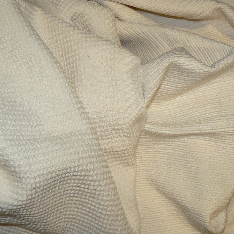 AR12 Arte bavlněná smyčková tkanina - těžší ručníkovina 156x140cm přírodní vafle 400g/m2