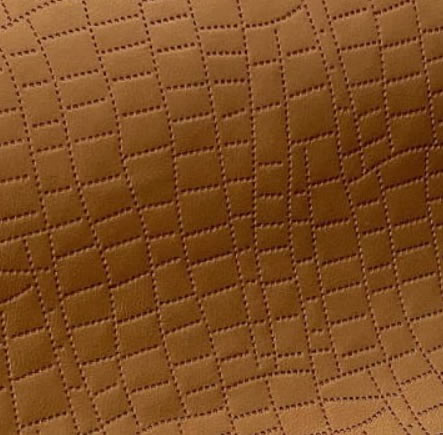 KK483 Exkluzívní koženka zbytek 45x140cm koženka antracitová metalíza čtverce 5x5cm na vatelínu