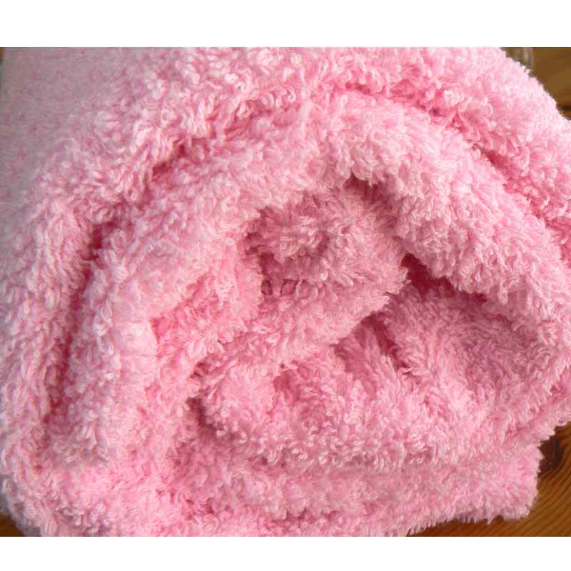 FR029 Lota froté bavlněná smyčková tkanina  50x150cm růžová hm. 350g/m2