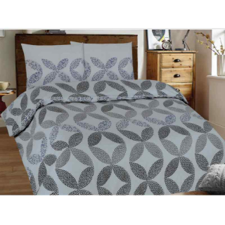 5N21 II.jakost Bavlněný flanel látka 70x71cm (puntíky na šedé viz polštář) zbytek na patchwork