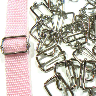 20100-1 Posunovač na popruhy kovový 20x15mm nikl