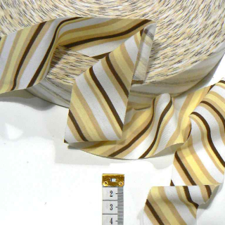 LSŽ Lemovka (šikmý proužek) žerzej proužky žlutohnědá 40mm nezažehlená 