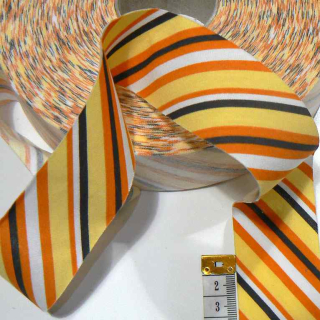 LSŽ Lemovka (šikmý proužek) žerzej proužky oranžovožlutá 40mm nezažehlená 