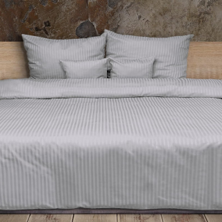 7C106 Bavlněná látka damašek 33x41cm šedá proužky 1cm