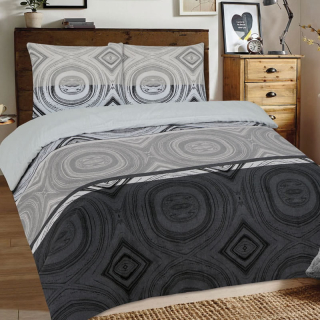 6U2 Bavlněný flanel látka 36x78cm dřevo šedobéžová (viz polštář) zbytek na patchwork