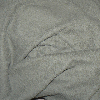 LO5 Lota froté bavlněná smyčková tkanina 40x150cm tmavě zelená khaki hm. 350g/m2