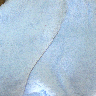 LO9 Lota froté bavlněná smyčková tkanina 40x150cm baby modrá hm. 350g/m2