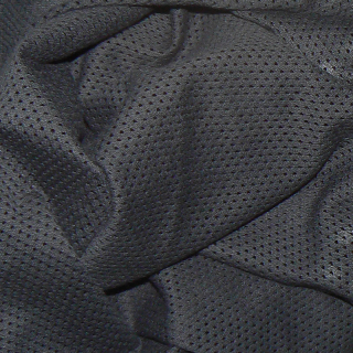 7M102 Bavlněný děrovaný úplet 260x20cm černá zbytek na patchwork/oděvy